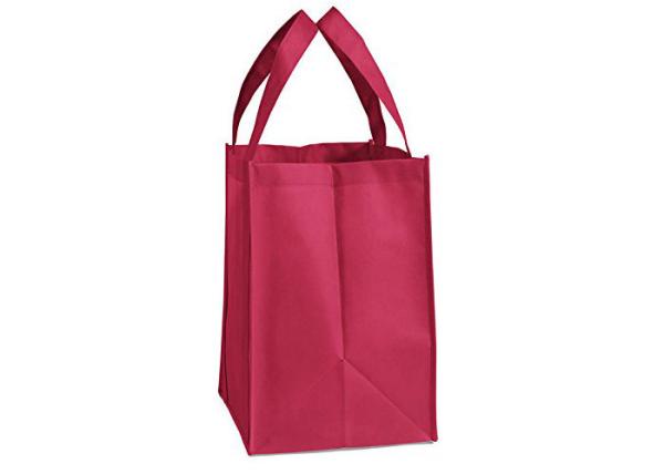 FDA Red Large Non Woven Tote Bag Non Woven Polypropylene Shopping Bags