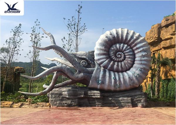 Outdoor Artificial Life Size Fiberglass Statues Octopus Models Amusement Park Equipment
