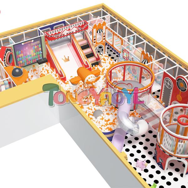 Orange Indoor Commercial Playground Equipment Fantasy Theme Soft Play Playground Equipment