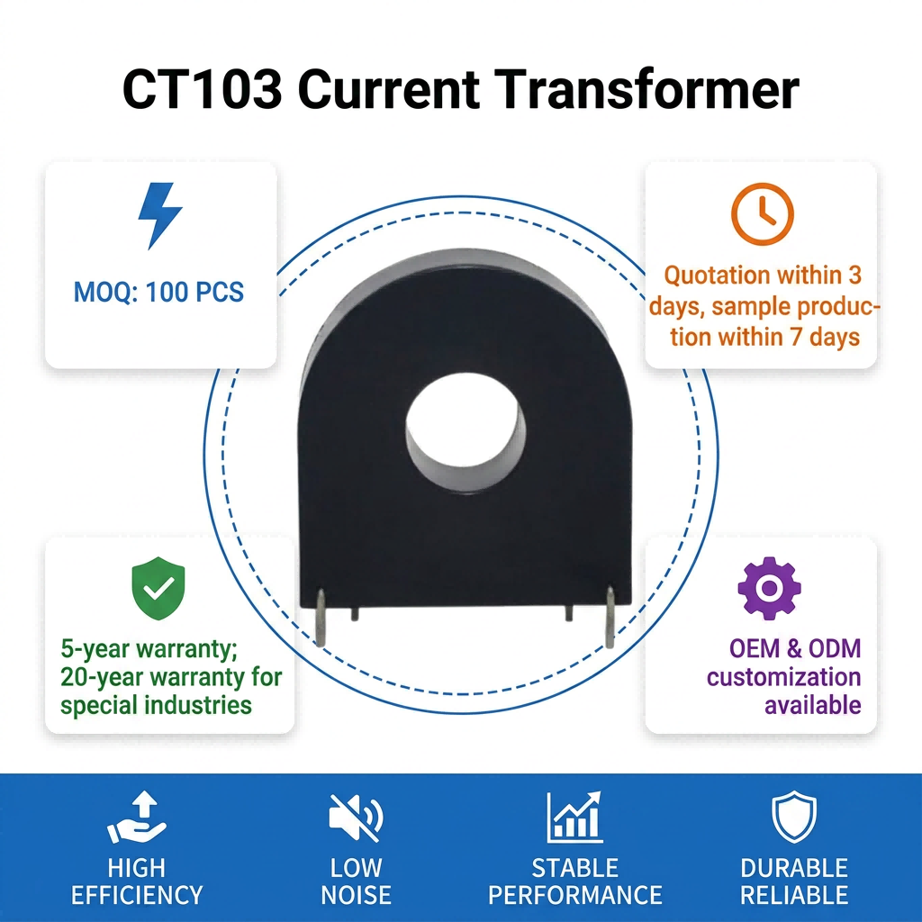 100A 300A 600A/5A Current Transformer For Energy Monitoring And Power Meter