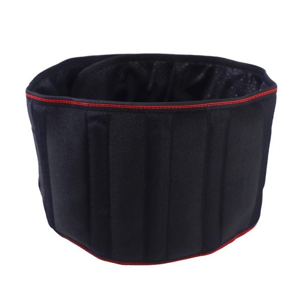 Infrared Physiotherapy Adjustable Hot Compress Lumbar Massage Lower Back Brace Belt for Pain Relief and Support in Blac