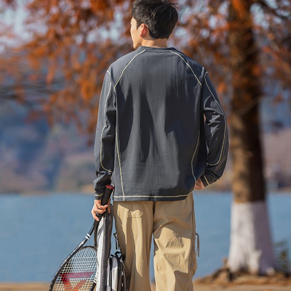 Quick Dry Antibacterial Tennis Golf Long Sleeve Knit Top | Custom OEM ODM Sport Tee