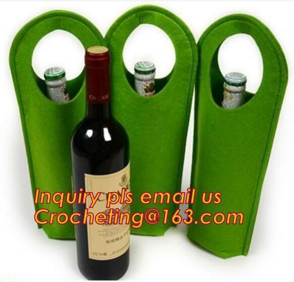 Felt Wine Bag As Clothes, Felt Wine Bag With String, Santa Pants Felt Wine Bag, suppling latest style Santa pants felt w