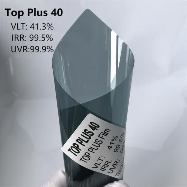 NASIDO TOP PLUS 40 High Security Metalized Window Tint HD Nano Ceramic Film