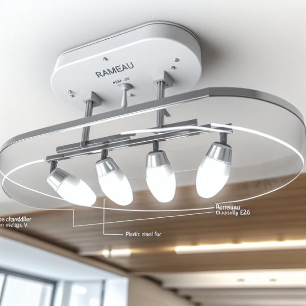 Villas Hospitals AC 85-265V RAMEAU Linear Chandelier for Ceiling Installation