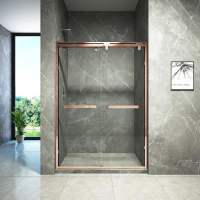 Tela de chuveiro Bifold articulada Frameless do vidro temperado