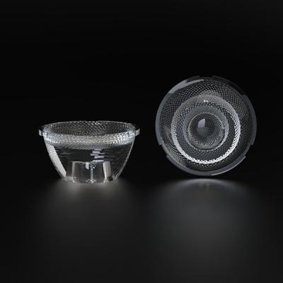 Diamètre 40 mm de mise à niveau de l'hôtel coupe-off Matériau de lentille PC pour la lampe murale de lavage VA 24 ° anti-éblouissement