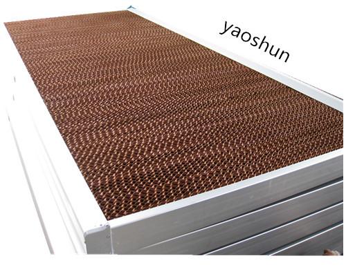 Evaporative cooling pad with galvanized,stainless steel,or aluminum alloy frame