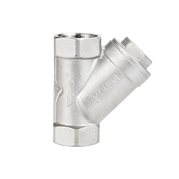 Medição de água de aço inoxidável Fêmea de fio Y colador para tubo Pn16 solicitação personalizada