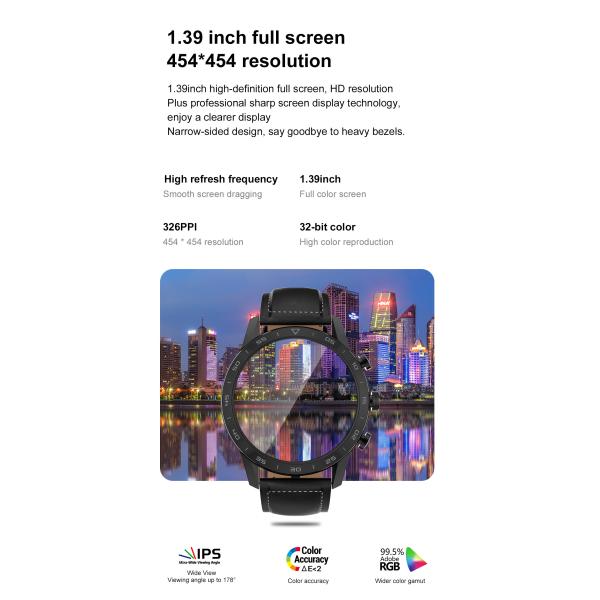 дозор DT 1.39inch 454x454 HD IP68 водоустойчивый ECG умный для спорта тарифа сердца