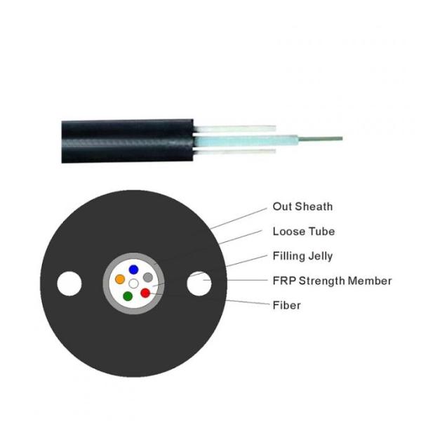 GYFXTY 12 Core Outdoor Rated Fiber Optic Cable Central Loose Tube Non Metallic