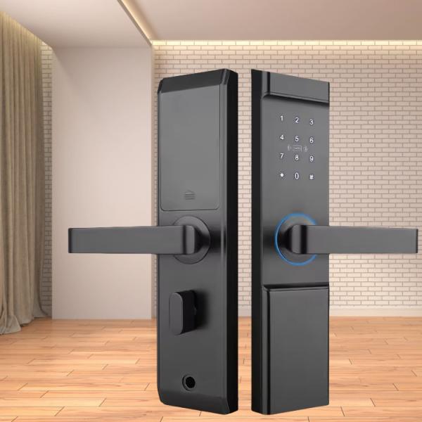 Black TTlock Digital Door Lock 35mm - 55mm Hotel Digital Door Lock