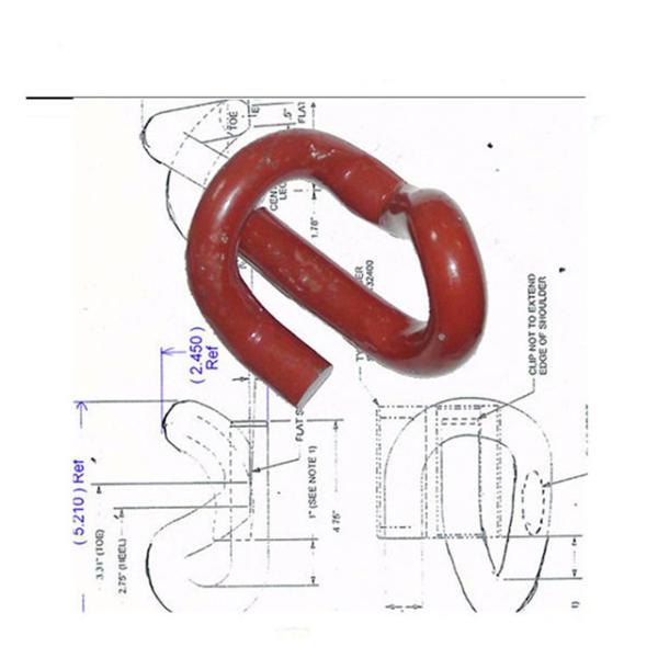 60 cor material elástica do preto do ODM do OEM do grampo 55Si2Mn do trilho de Si2mn