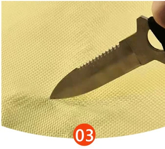 Огнеупорная цветная ткань IIIA Арамидная ткань Устойчивость к абразии Промышленное использование Арамидная ткань из волокон