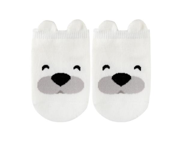 Breathable Basic Newborn Baby Socks Animal Pattern With Organic Cotton Material