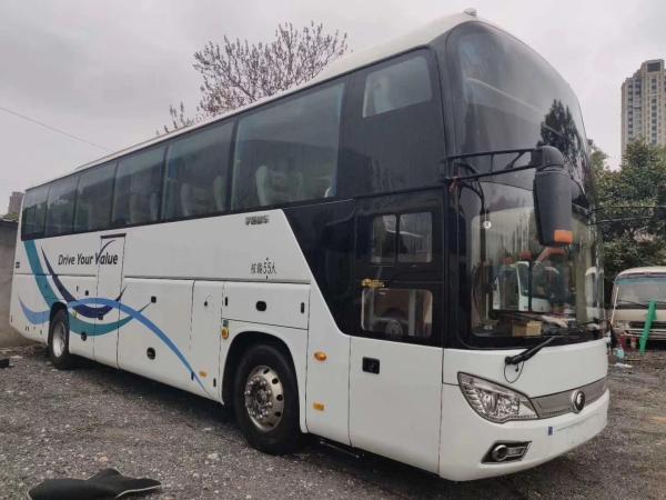 One And Half Deck Used YUTONG Coach Bus , Used Diesel Bus Airbag New Tyres