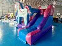 Château gonflable de haute qualité Unicorn Cartoon Château gonflable avec trampoline