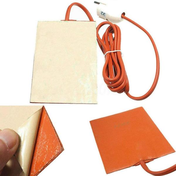 110v 120w Silicone Strip Heater , 180C Flexible Rubber Heater