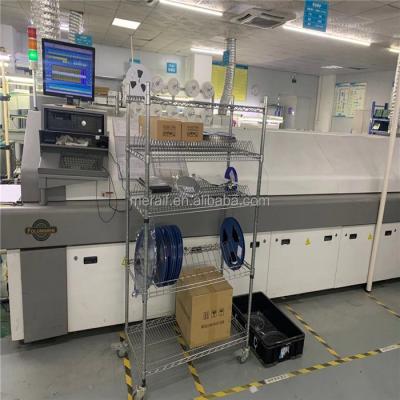 Factory wholesale Carbon Steel SMT ESD SMD PCB Reel Storage Shelving Rack Trolley Cart