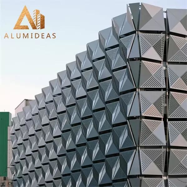 3D aluminum facade