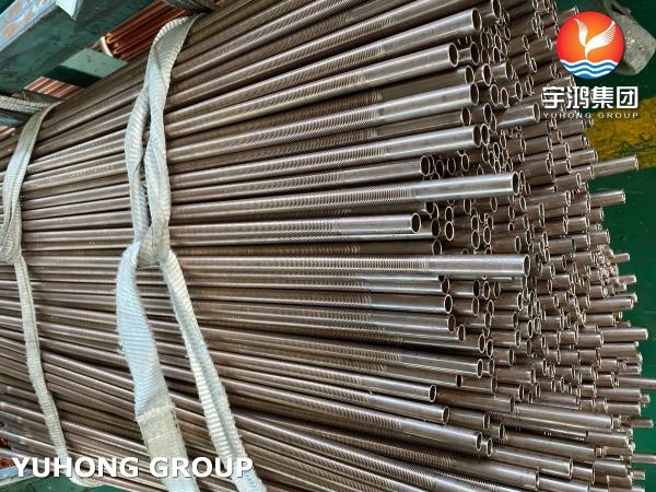 ASTM B111 C71500 Copper Nickel Steel Seamless Tube Low Fin Tube For Heat Exchanger
