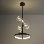 Современная нордическая смертная казнь через повешение привела лампы Dia28/48cm стекла лампы привесные с длинным поляком