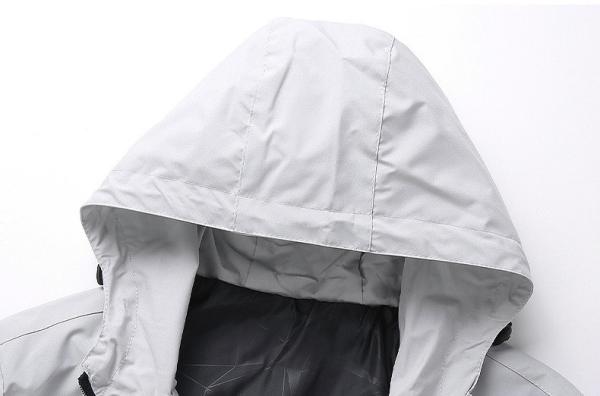 Camisas de algodão de tamanho maior, revestimento de casaco com capuz.
