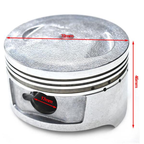 CB 250 Water Cooled Motorcycle Engine Spare Parts 69mm / 17mm Pin Piston Kit