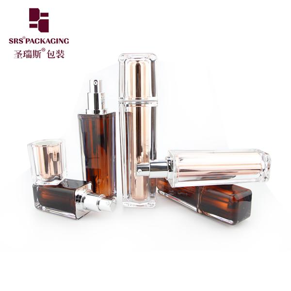 L054 clear lotion bottle L054 15ml 30ml 50ml 100ml plastic cream bottle with pump