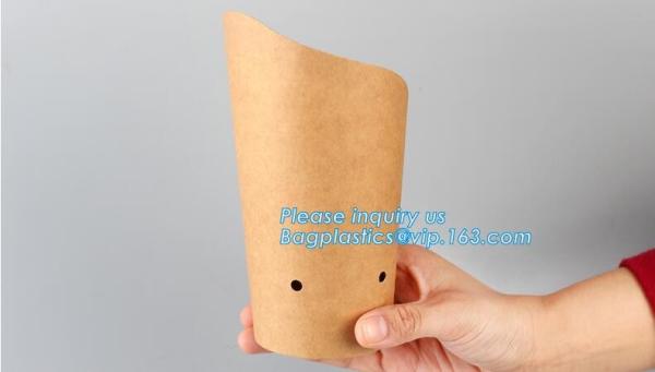 French fries cone,chips french fries packaging,Size Kraft Cardboard Cone French Fries Printed Paper Cones bagease packag