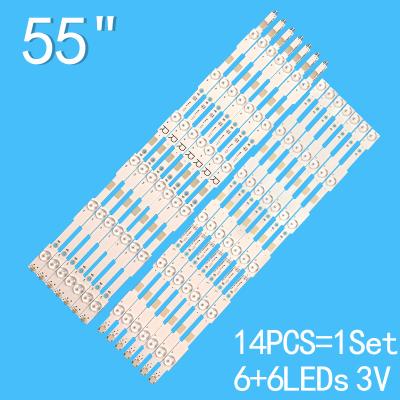 TV Backlight For 55PUK6400/12 TPT550J1-QVN03.U GJ-2K15-D2P5-550-D712-V7-L、GJ-2K15-D2P5-550-D712-V7-R
