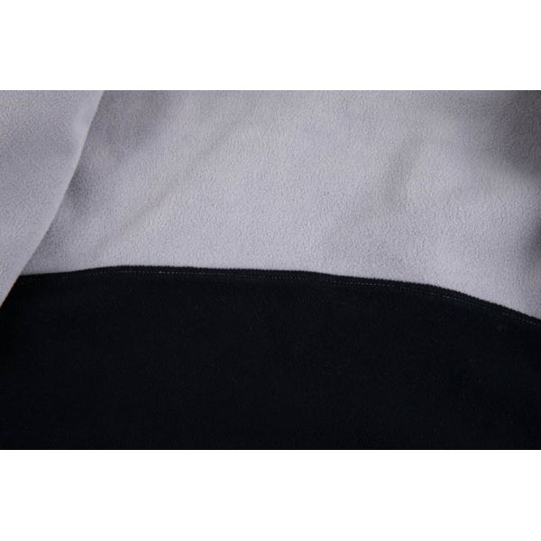 Men's Colorblock Softshell Jacket with Fleece Lined Hood and Multiple Zip Pockets