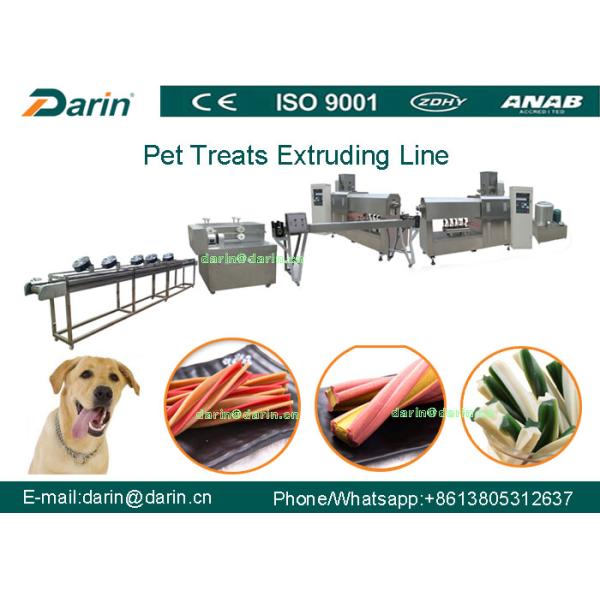 Máquina certificada ISO9001 del extrusor de solo tornillo del CE para el perro casero que mastica la barra