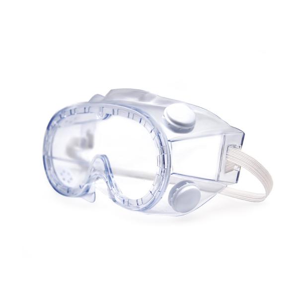 Impact Resistant Custom Medical Safety Goggles Four Valves Polycarbonate Material