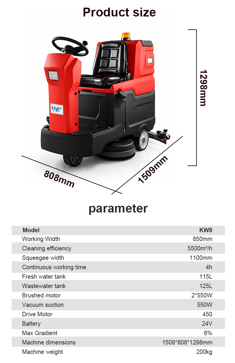 2026 New Style Concrete Warehouse Mop Cleaning Machine Automatic Micro Driving Ride on Floor Scrubber Machine