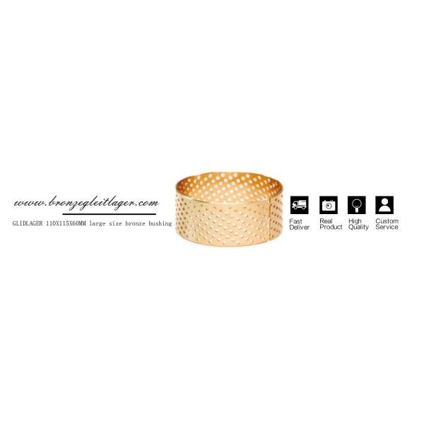 110X115X60MM Oilless Bushing, Glidlager, Gleitlager