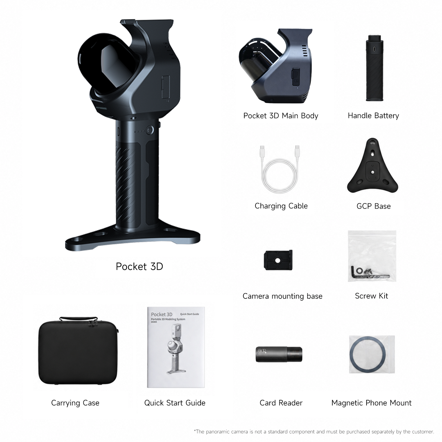 Pocket 3D Portable 3D Scanner for Reality Capture, Digital Twins and 3DGS Modeling