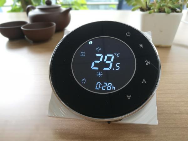 Round Fan Coil Unit Thermostat With Modbus Control 2 Pipe 4 Pipe Cooling / Heating