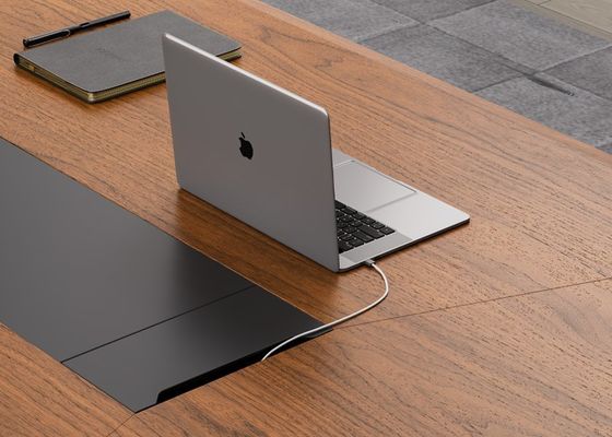 Aulenti Office Conference Table with Technology Innovation and Fashion Aesthetics in Multiple Sizes