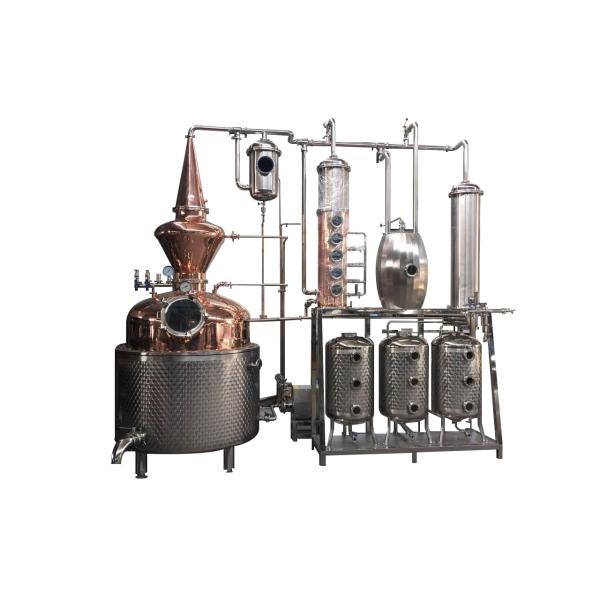1000L Alcohol Reflux Distillation Equipment for Vodka Gin Rum Whisky in Food Beverage
