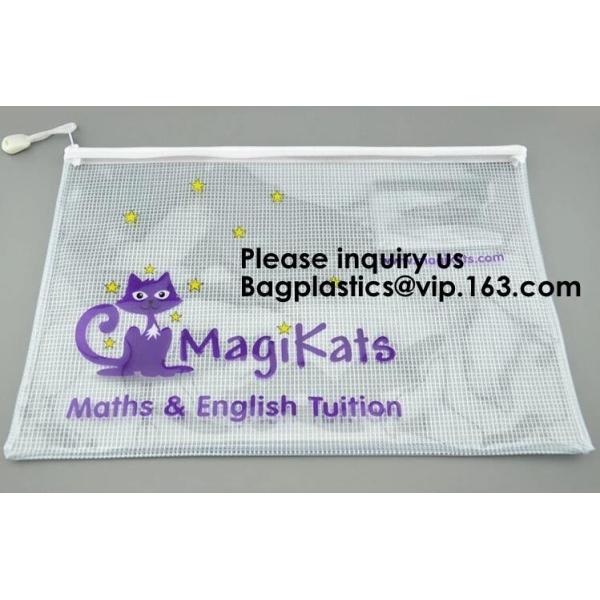 Mesh Bag/Zipper /Mesh Pouch/File,Promotional Plastic Mesh Clear File Bag With Zipper,Jewellery Gift Clear Mesh Pouch