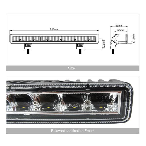 Super Slim 60W 13 Inch 12V 24V Car Led Bar 4x4 Offroad Light Auto For Off road Flood DRL ATV 4WD Truck Work Barr Driving