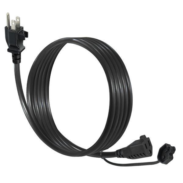 6 Foot 14AWG Heavy Duty Power Strip Replacement with Cable Management Clip and NEMA 5-15P Plug 3 Outlet Extension Cord