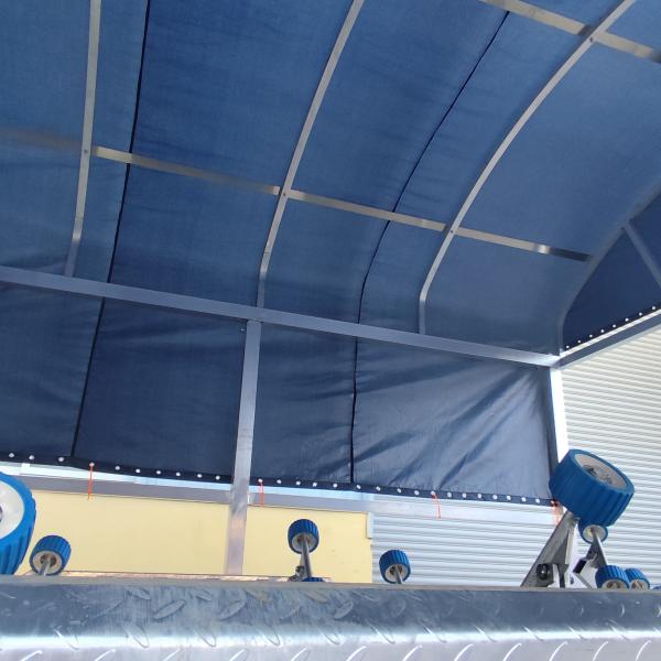 8M Aluminum Boat Awning Tent for Yachts UV-Proof Shelter