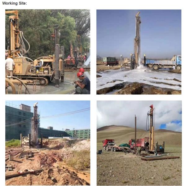 Crawler Mobile Drilling Rig Пневматическая сверловая установка Добыча воды Пневматическая двойная сверловая установка