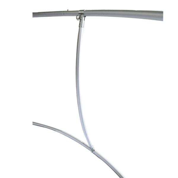 Digital Printing Stretch Fabric Trade Show Displays Tapered Circle Shape