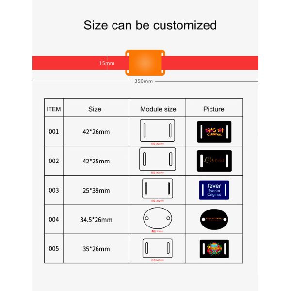 Durable Waterproof NFC Bracelet Fabric Elastic RFID Wristband for Hotel Resorts Cruises