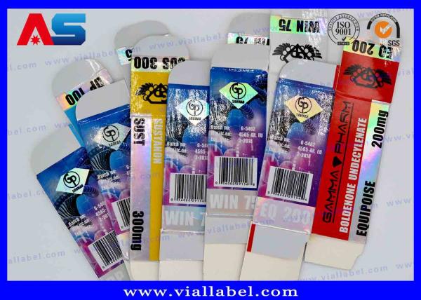 CMYK printing Anabolic Oral Peptide Pharmaceutical Packaging Box medicine pill box