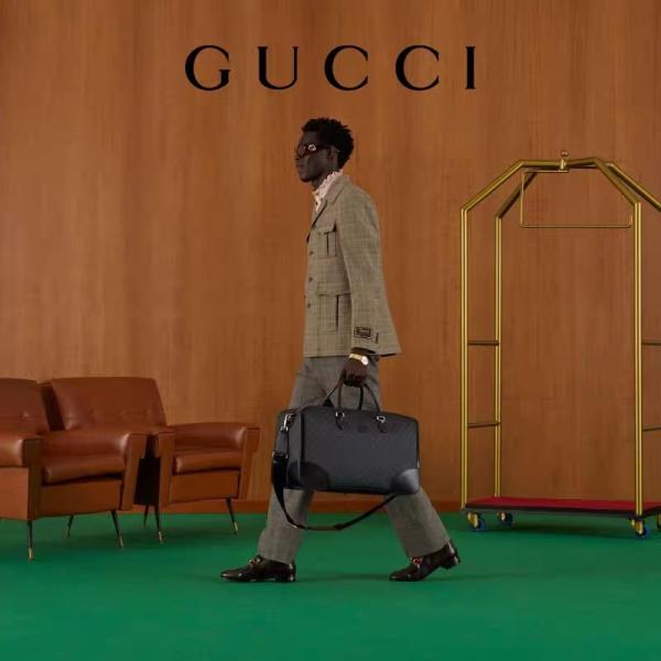 Людей Gucci сумки Tote GG черного перемещения двойник g холста посыльного высших блокируя