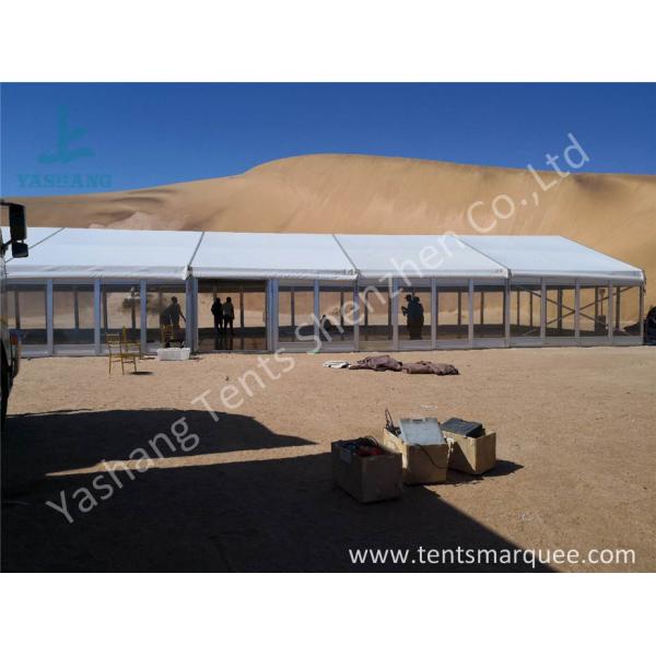 High Quality White PVC Fabric Roof Outdoor Event Tent with Transparent Glass Door